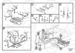 47544 Hydraulic system, control valve to boom and swing EC60C, Volvo Construction Equipment