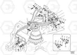 79877 Hydraulic system, control valve to boom and swing EC210B, Volvo Construction Equipment