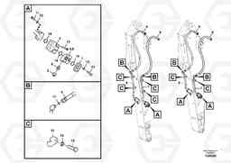 44215 Working hydraulic, hammer and shear for dipper arm EC140C, Volvo Construction Equipment