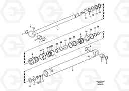 66555 Dipper arm cylinder EC55C S/N 110001- / 120001-, Volvo Construction Equipment