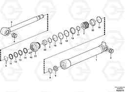 76384 Dozer blade cylinder EC55C S/N 110001- / 120001-, Volvo Construction Equipment