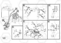 96126 Turning joint line, control valve to turning joint FC2421C, Volvo Construction Equipment