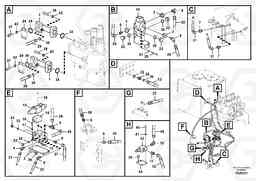 44988 Turning joint line, control valve to turning joint PL4611, Volvo Construction Equipment