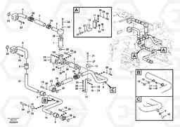 32502 Hydraulic system, hydraulic tank to hydraulic oil cooler PL4608, Volvo Construction Equipment