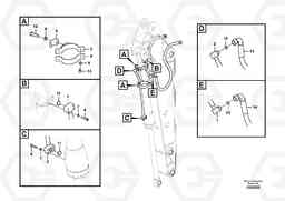 65229 Working hydraulic, bucket cylinder on dipper arm EC140C, Volvo Construction Equipment