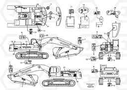 97029 Decal, outer location EC460B SER NO INT 11515- EU&NA 80001-, Volvo Construction Equipment