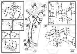 59598 Working hydraulics, base boom modular joint EC700BHR HIGH REACH DEMOLITION, Volvo Construction Equipment