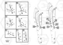 102350 Working hydraulic, hammer and shear for dipper arm EC60C, Volvo Construction Equipment