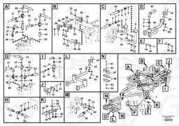 81128 Hydraulic system, control valve to boom and swing PL4608, Volvo Construction Equipment