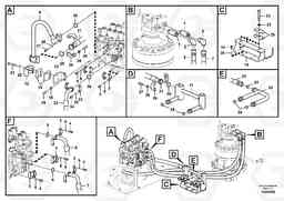 96129 Hydraulic system, control valve to boom and swing ECR305C, Volvo Construction Equipment