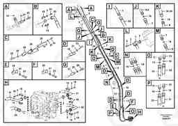 99109 Working hydraulic, dipper arm cylinder on long boom EC290C, Volvo Construction Equipment