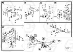 41444 Hydraulic system, control valve to boom and swing ECR305C, Volvo Construction Equipment