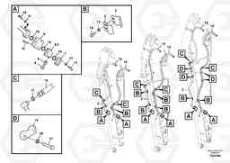 81659 Working hydraulic, hammer and shear for dipper arm ECR305C, Volvo Construction Equipment