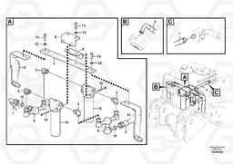 94943 Working hydraulic, hammer and shear for return filter EC460C S/N 115001-, Volvo Construction Equipment