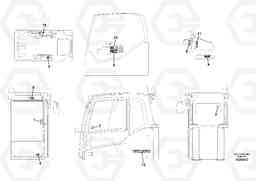 84461 Decals, cab EC360C S/N 115001-, Volvo Construction Equipment