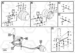 73885 Turning joint line, turning joint to travel motor FC3329C, Volvo Construction Equipment