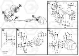 52366 Turning joint line, turning joint to travel motor EC360CHR HIGH REACH DEMOLITION, Volvo Construction Equipment