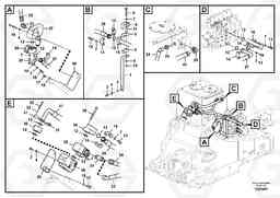 32514 Working hydraulic, hammer and shear for upper EC360C S/N 115001-, Volvo Construction Equipment