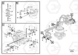 95608 Hydraulic system, control valve to boom and swing EC290B PRIME S/N 17001-/85001- 35001-, Volvo Construction Equipment