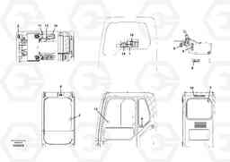 53254 Decals, cab EC460B PRIME S/N 15001-/85001-, Volvo Construction Equipment