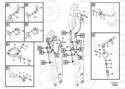 93752 Working hydraulic, bucket cylinder on dipper arm EC210B PRIME S/N 70001-/80001- 35001-, Volvo Construction Equipment