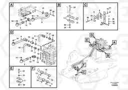 46386 Hydraulic system, control valve to boom and swing EW145B PRIME S/N 15001-, Volvo Construction Equipment