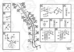 85277 Working hydraulic, dipper arm cylinder on boom. EW145B PRIME S/N 15001-, Volvo Construction Equipment