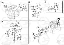 55446 Hydraulic system, control valve to boom and swing EC460B PRIME S/N 15001-/85001-, Volvo Construction Equipment