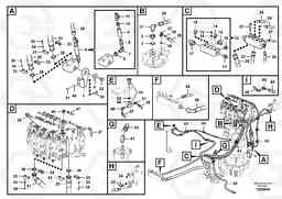 104649 Hydraulic system, hydraulic tank to hydraulic oil cooler FBR2800C, Volvo Construction Equipment