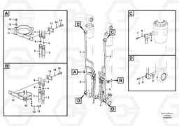 87385 Working hydraulic, boom cylinder EC140B PRIME S/N 15001-, Volvo Construction Equipment