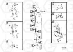 29507 Working hydraulic, quick fit on dipper arm EC700B, Volvo Construction Equipment