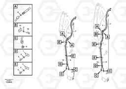 67132 Working hydraulic, quick fit on dipper arm EC60C, Volvo Construction Equipment