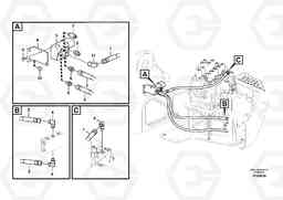 51699 Working hydraulic, quick fit on upper frame ECR305C, Volvo Construction Equipment