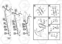 51703 Working hydraulic, quick fit on dipper arm ECR305C, Volvo Construction Equipment