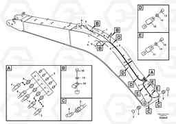 86588 Boom and grease piping ECR305C, Volvo Construction Equipment