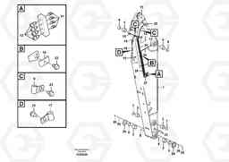 42269 Dipper arm and grease piping with piping seat ECR305C, Volvo Construction Equipment