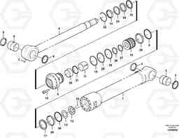 87733 Bucket cylinder ECR305C, Volvo Construction Equipment