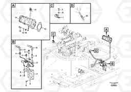 93103 Working hydraulic, slope and rotator on upper frame EC460C S/N 115001-, Volvo Construction Equipment
