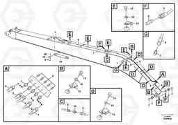 96941 Boom and grease piping, long reach EC290B PRIME S/N 17001-/85001- 35001-, Volvo Construction Equipment