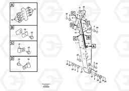 87842 Dipper arm and grease piping with piping seat EC290B PRIME S/N 17001-/85001- 35001-, Volvo Construction Equipment