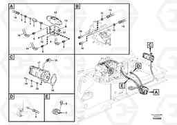 17643 Working hydraulic, slope and rotator on upper frame EC360C S/N 115001-, Volvo Construction Equipment