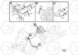 95882 Working hydraulic, quick fit on upper frame EC290B PRIME S/N 17001-/85001- 35001-, Volvo Construction Equipment