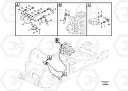 90526 Working hydraulic, quick fit on upper frame EC290B PRIME S/N 17001-/85001- 35001-, Volvo Construction Equipment