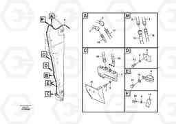 93741 Working hydraulic, quick fit on dipper arm EC290B PRIME S/N 17001-/85001- 35001-, Volvo Construction Equipment