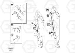 96060 Working hydraulic, slope and rotator on dipper arm EC240B PRIME S/N 15001-/35001-, Volvo Construction Equipment