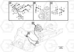 87546 Working hydraulic, quick fit on upper frame EC210B PRIME S/N 70001-/80001- 35001-, Volvo Construction Equipment