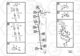 76396 Working hydraulic, quick fit on dipper arm EC460B PRIME S/N 15001-/85001-, Volvo Construction Equipment