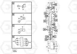 99503 Dipper arm and grease piping with piping seat, long reach EC360B PRIME S/N 15001-/85001- 35001-, Volvo Construction Equipment