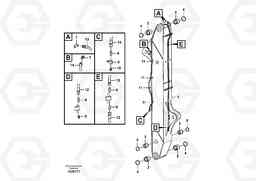 101093 Dipper arm and grease piping with piping seat FB2800C, Volvo Construction Equipment