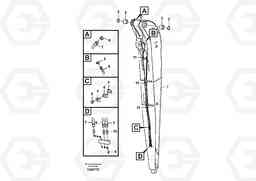 91177 Dipper arm and grease piping with piping seat FBR2800C, Volvo Construction Equipment